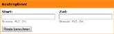 Routenplaner für die Homepage